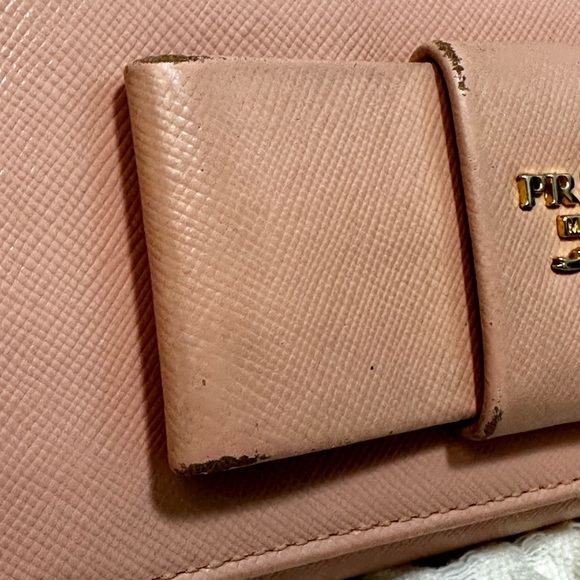 Prada Double Snap Long Wallet with Bow - Picture 6 of 15